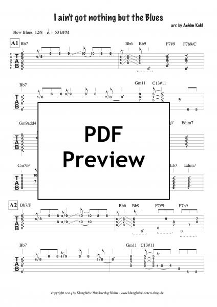 Guitar tab example